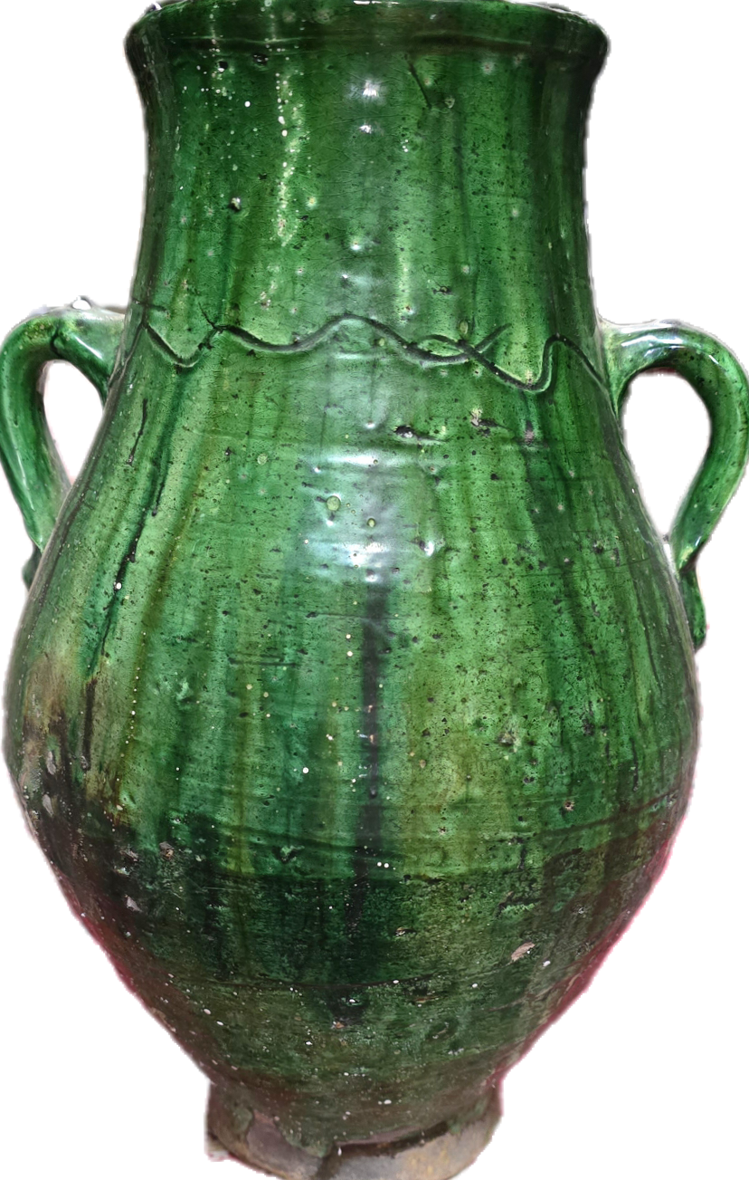 Grnkeramik Vase