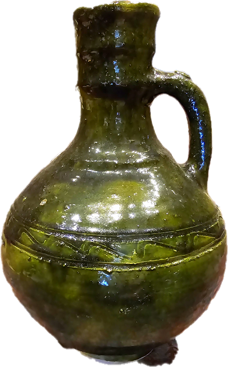 Grnkeramik Vase Wasserkrug 1