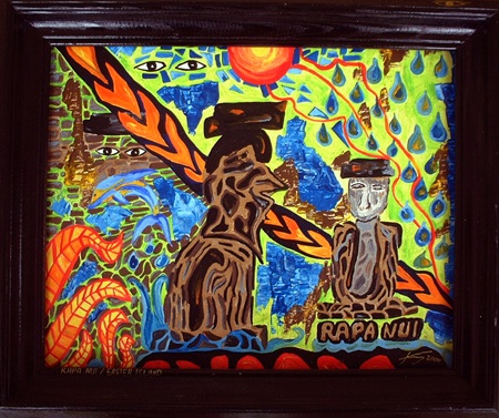 Acryl Öl Gemälde - Rapa Nui